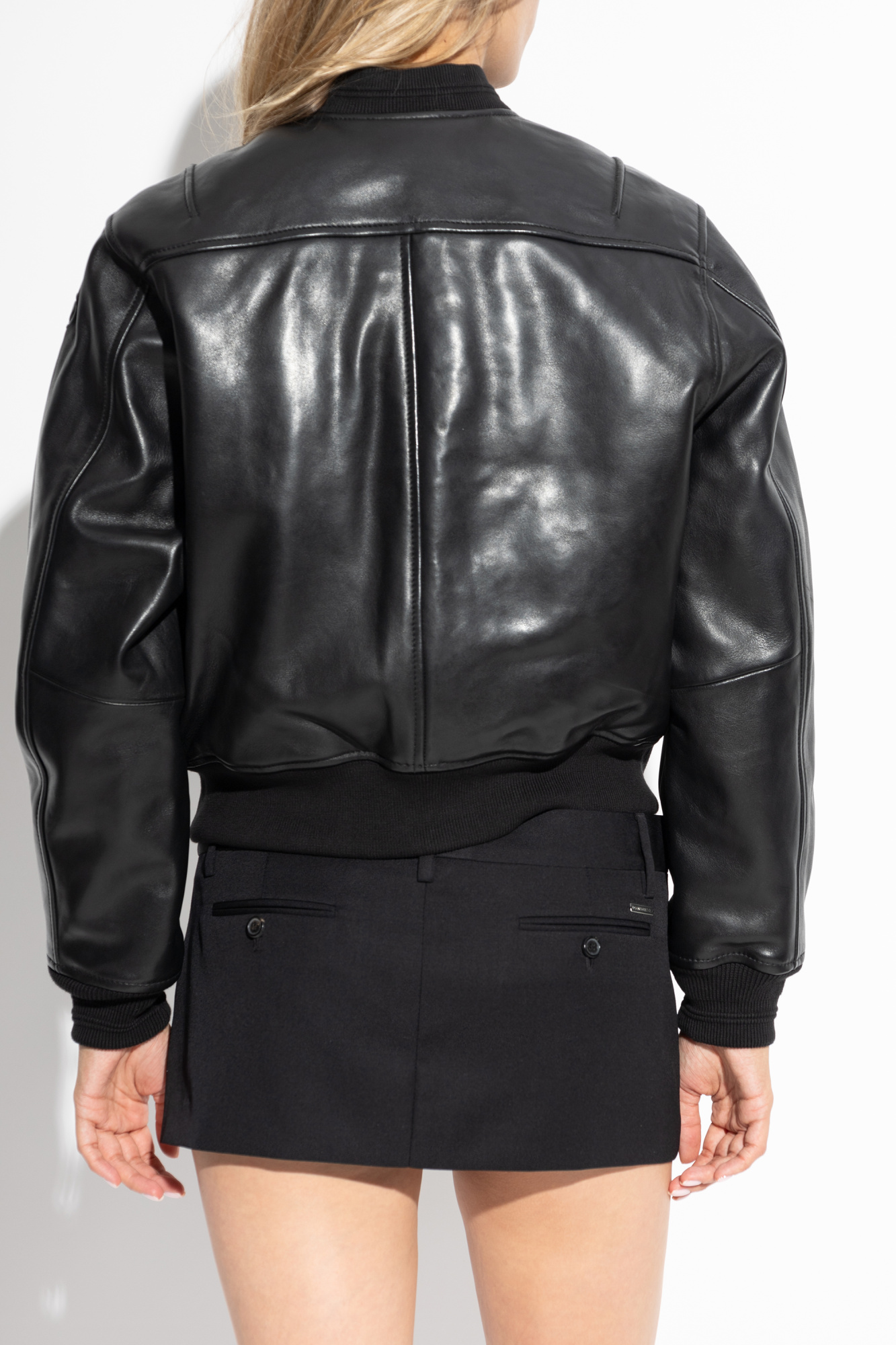 HEM DAMAGE SHORT JACKET ブラック　Sサイズ LEATHER ZIP SHORT JACKET | ssstein(シュタイン) / アウター
